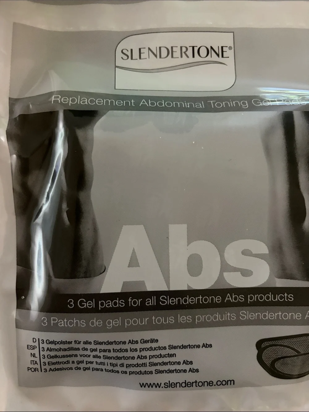 Abdominal Muscle Toner GelPads - Black/Gray